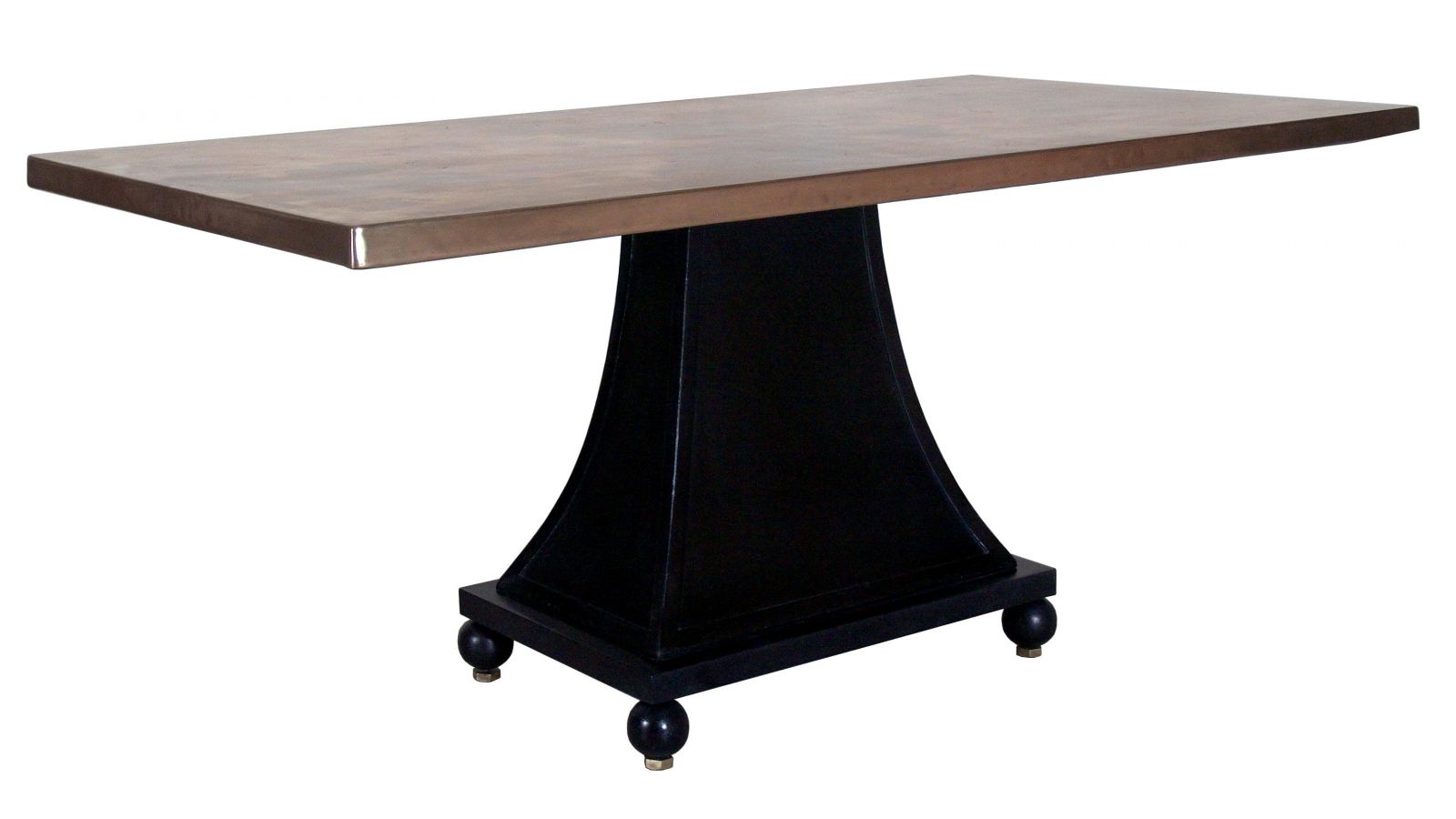DT70107 Rivoli Dining Table with Copper Top (Large)